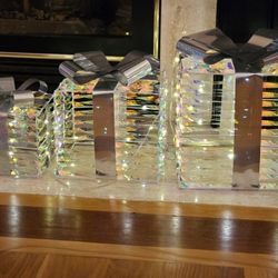 Set of 3 Lighted Gift Boxes