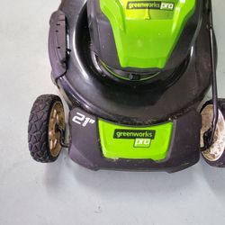 Greenworks Pro Cordless Electric Mower, Weed Wacker And blower Set For Sale 