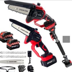 Autubin 6-Inch 21V Cordless Mini Chainsaw Set