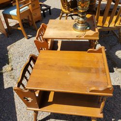 Retro 1960s Wood Tables & End Tables