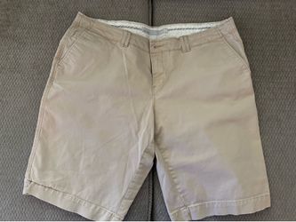 Women’s Khaki Cotton Shorts - Size 14 with 10” inseam
