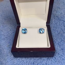 Blue Topaz Earrings An Necklace