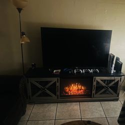 Fire Place And Tv