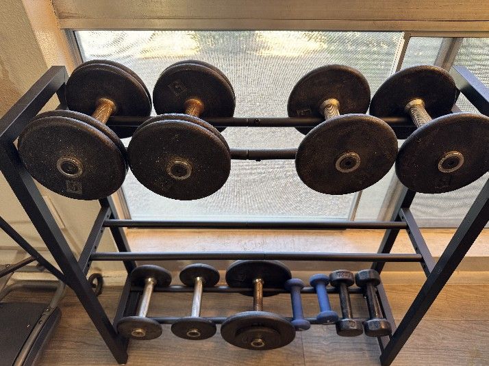 Weight Rack With Weights