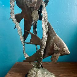 Bronze Fish Seascape Sculpture 