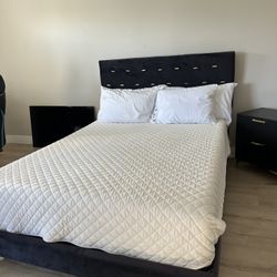 QUEEN BEDFRAME PLUS BOX SPRING 