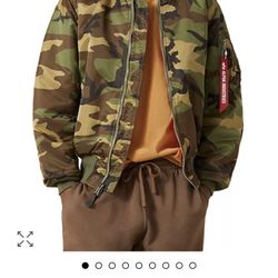 Alpha Industries Camo Bomber Jacket