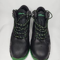 Footrests Boots Work Leather Men's Black Size 13