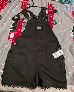 New Girls Oshkosh Overalls Stretch Shorts