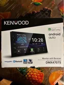 Kenwood DMX4707S Bluetooth Media Apple CarPlay Android Auto USB Mirror XM AM FM