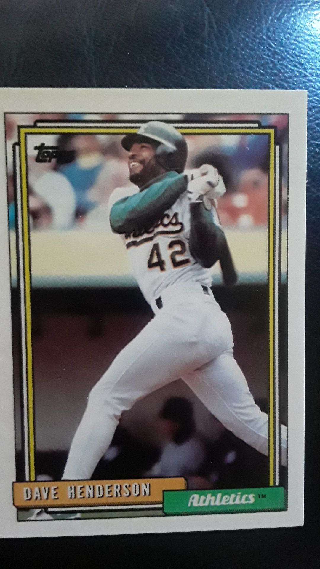 1992 Dave Henderson 335 baseball card