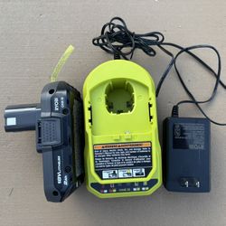 Ryobi ONE+ 18V 2.0 Ah Battery & Charger Starter Kit