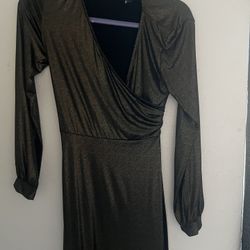 Gold Black Dress 