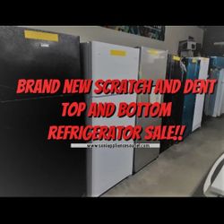 Top and Bottom Scratch and Dent Refrigerator For Sale