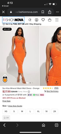 Women’s Orange Dress