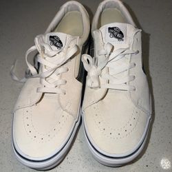 Size 10.5 - Vans Sk8- Low Utility Pop - Blanc de Blanc Khaki
