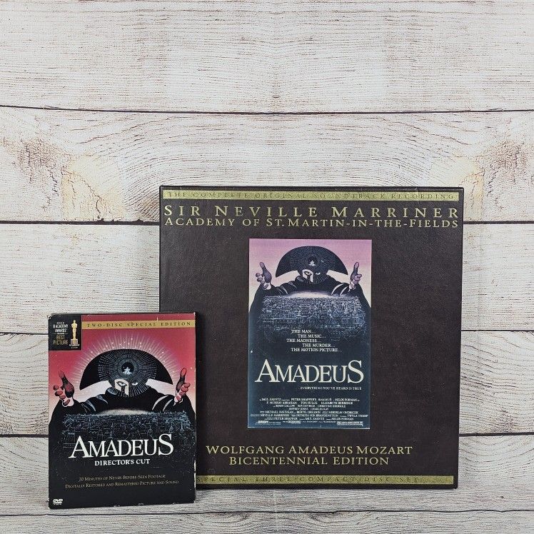 Amadeus: Complete Original Soundtrack Recording 3 Disc Collector CD Set + DVD