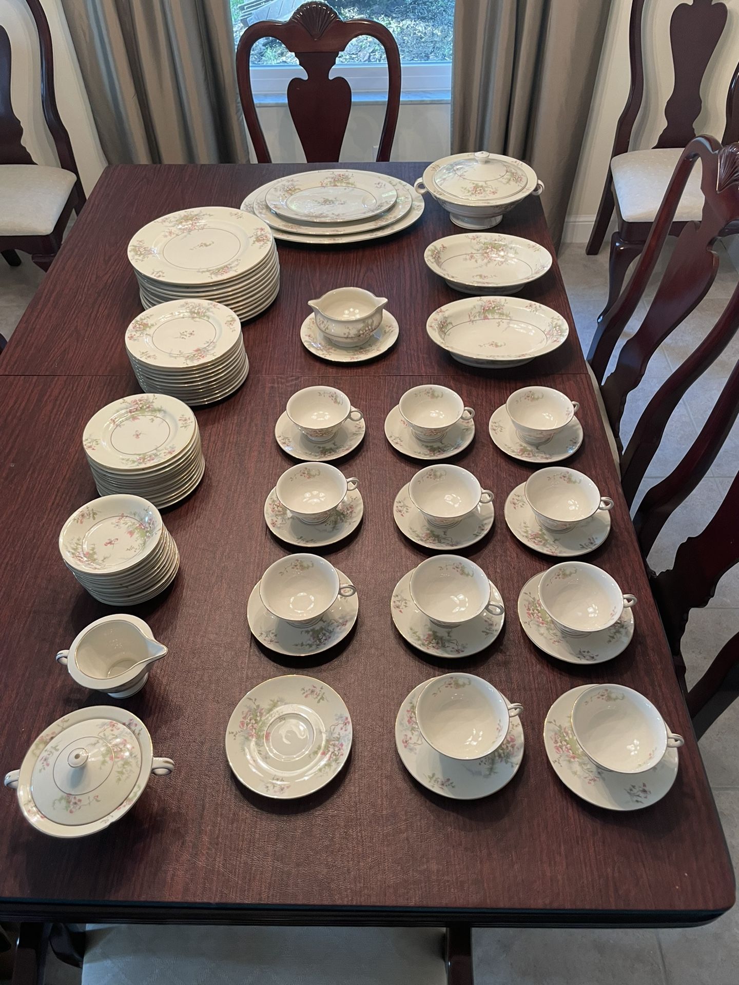 74-PIECES (OR LESS) OF "APPLE BLOSSOM" PATTERN, THEODORE HAVILAND (NEW YORK) CHINA