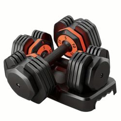 Adjustable DUMBBELLS 5-25 Lbs. NEW IN BOX  