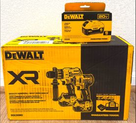 Dewalt 20V Max XR Brushless HammerDrill Impact Driver x2 4Ah x1 6.0 Ah Battery Soft Case New In Box