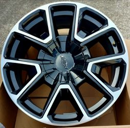 2025 CHEVY TAHOE RIMS OEM.......( 22" INCH )