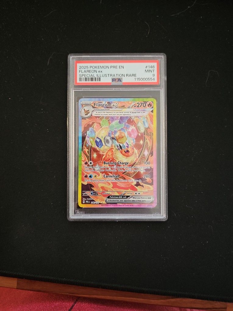 Flareon EX SIR 146/131 PSA 9 Prismatic Evolutions