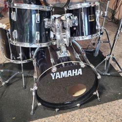 Yamaha Drum Set Made In Japan With Cymbals And Cases