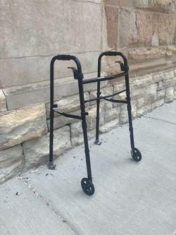 Equate Adjustable Height Folding Walker - Excellent Working Condition