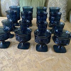 Noritake Spotlight Blue Glassware 16 Pc.