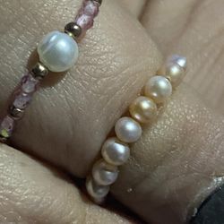 Pearl Stretchy Rings 