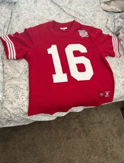 Joe Montana San Francisco 49ers Jersey Red (Mens Medium)