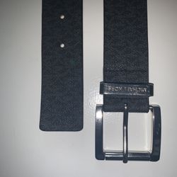 MICHAEL KORS reversible belt BLKI BROWN color way, Sliver Buckle Large.