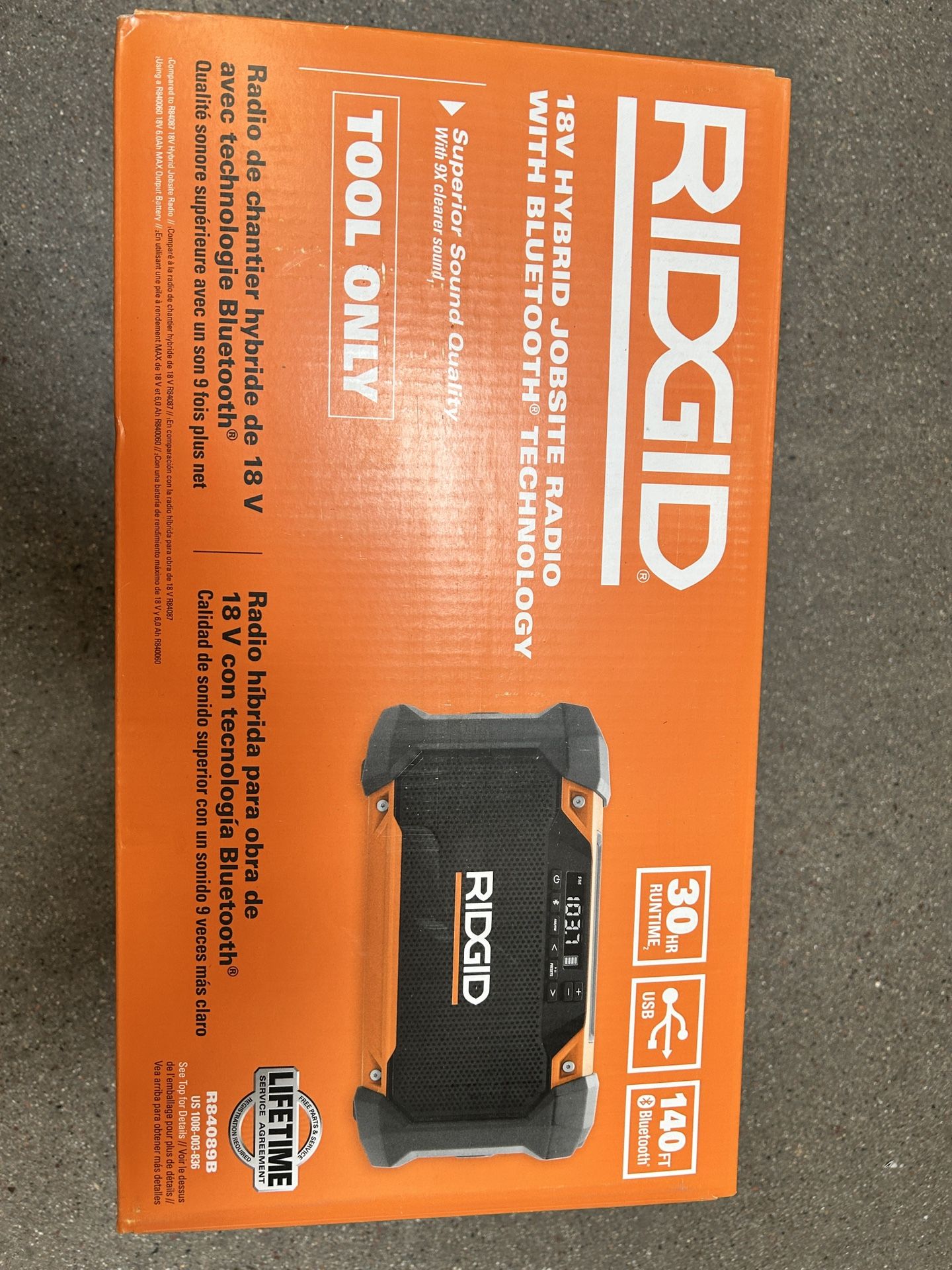 Ridgid Radio