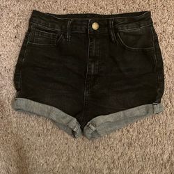 SHEIN Black Short Jean Shorts 12-13Y Fairly New.