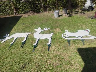 3 pc. Christmas yard decorations
