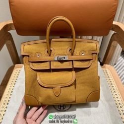 Her mes  Birkin cargo 25 canvas  handbag full handmade