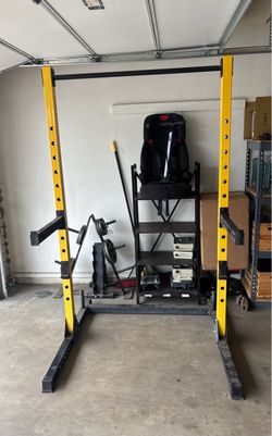 Squat rack pull up bar