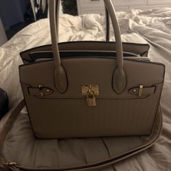 Beige Shoulder Purse