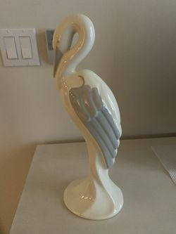 Haeger Pottery Egret Heron Crane Statue