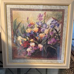 Free Nice Framed Floral Print Picture
