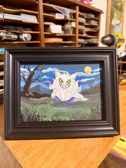 Ghost Gengar Halloween Painting
