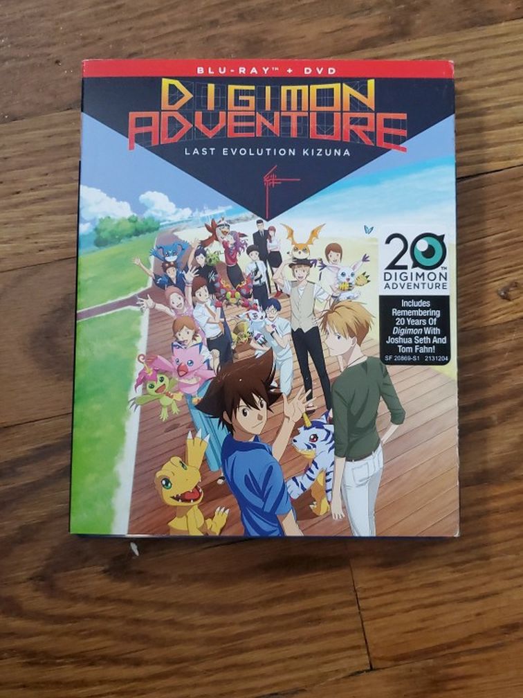 Digimon Adventure Last Evolution Kizuna DVD + BLU RAY COMBO