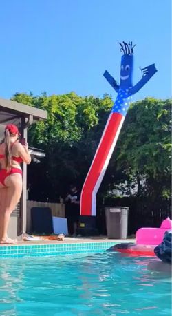 American flag wacky inflatable tube man!