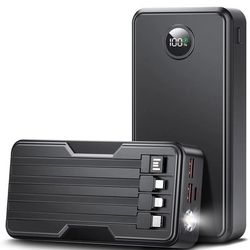 Power Bank Uyayohu 40000mah Portable Charger 22.5w W/ 5 Outp