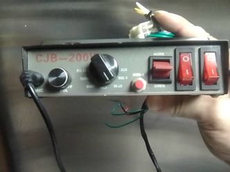 Vintage police siren