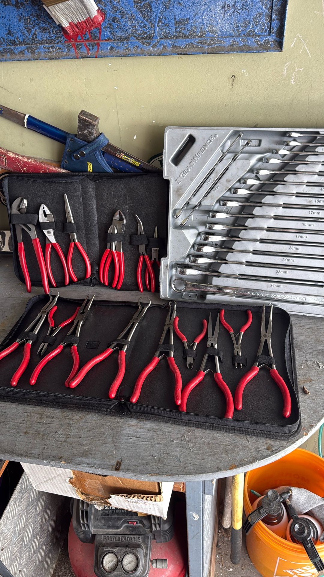 Mac pliers And . Gear Wrench
