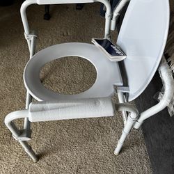 Folding Steel Commode 