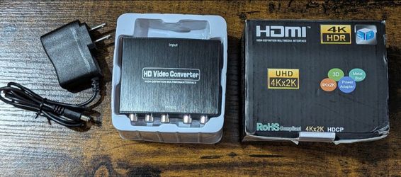 HDMI to Component (YPbPr) + Audio Video Converter - JBingGG 4K UHD