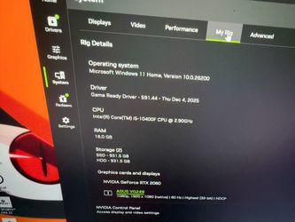 Gaming pc GeForce rtx2060