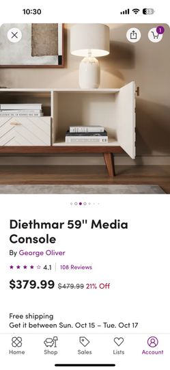 Diethmar 59" Media Console